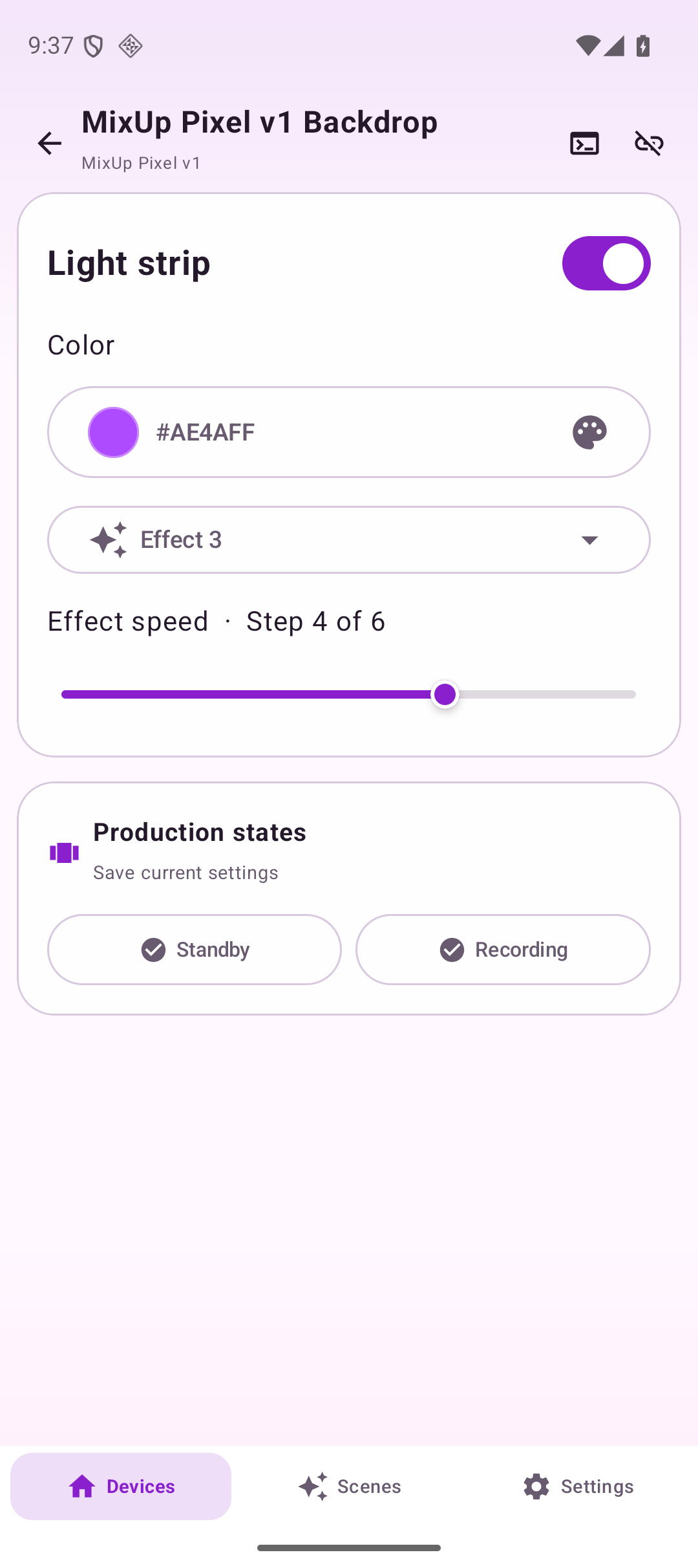 MixUp Pixel v1 controls on Android