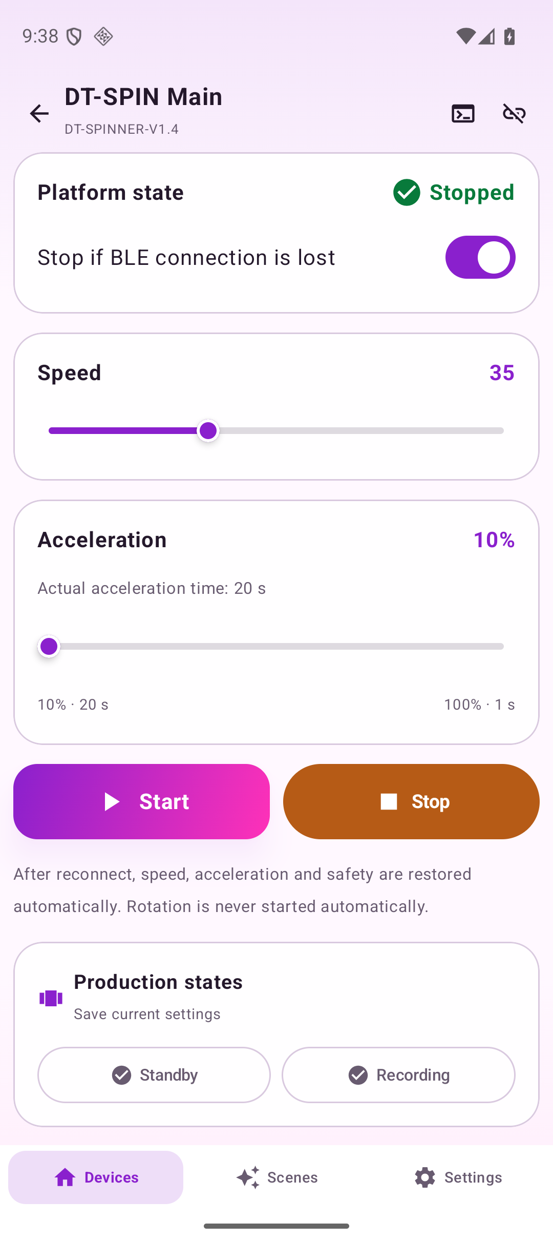 Spinner360 controls on Android
