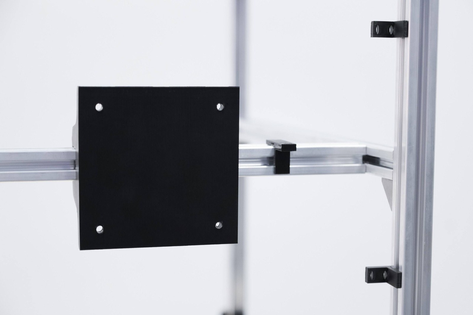 Internal mounting plate in the Classic photo booth enclosure