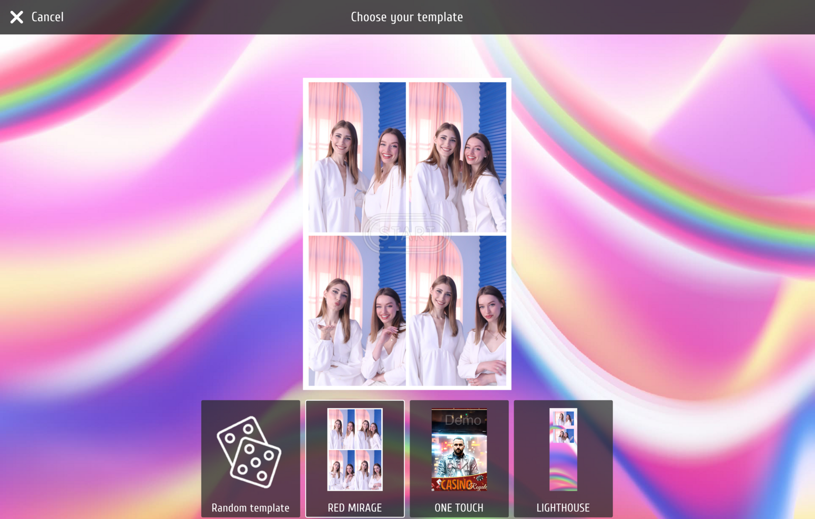 Current MixUp photo-template editor with layers and print layout